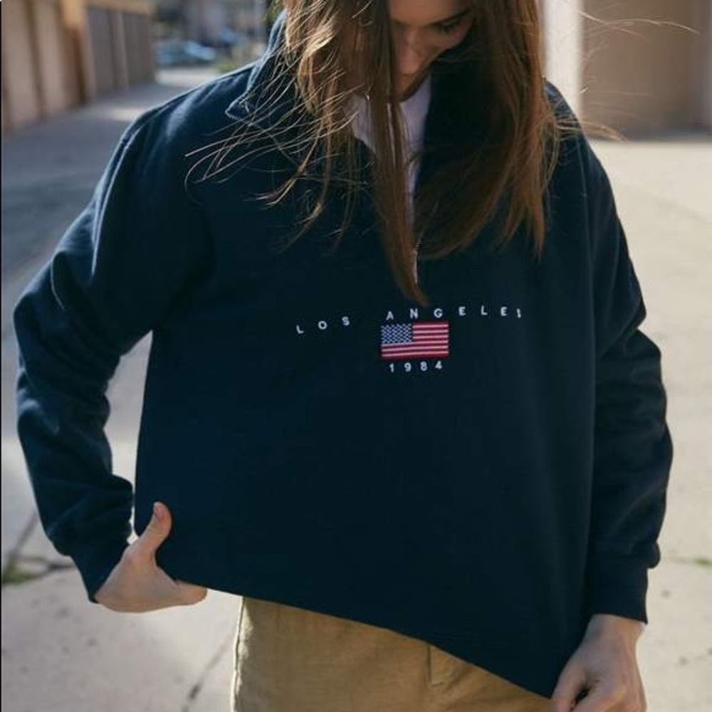 navy brandy melville sweatshirt